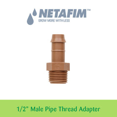 Thread Adapter - 1/2" Male Pipe - Bag of 25