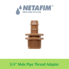 Thread Adapter - 3/4" Male Pipe - Bag of 25