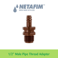 Thread Adapter - 1/2" Male Pipe - Bag of 25