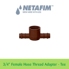 Thread Adapter - 3/4" Female Pipe, Tee - Bag of 10