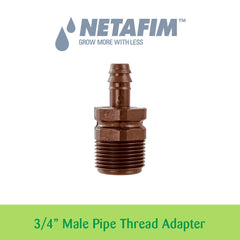 Thread Adapter - 3/4" Male Pipe - Bag of 25